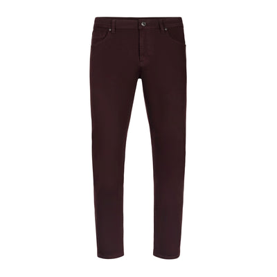 LIVERPOOL KINGSTON MODERN STRAIGHT WINE-COLORED DENIM
