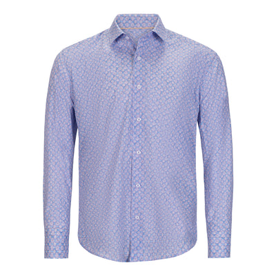 MASUTTO TONAL MEDALLION PRINT SHIRT