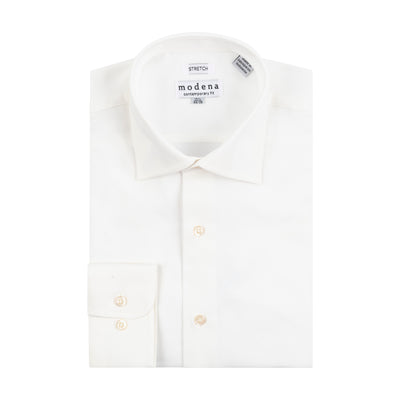 MODENA CONTEMPORARY FIT COTTON BLEND SATEEN DRESS SHIRT (more colors)