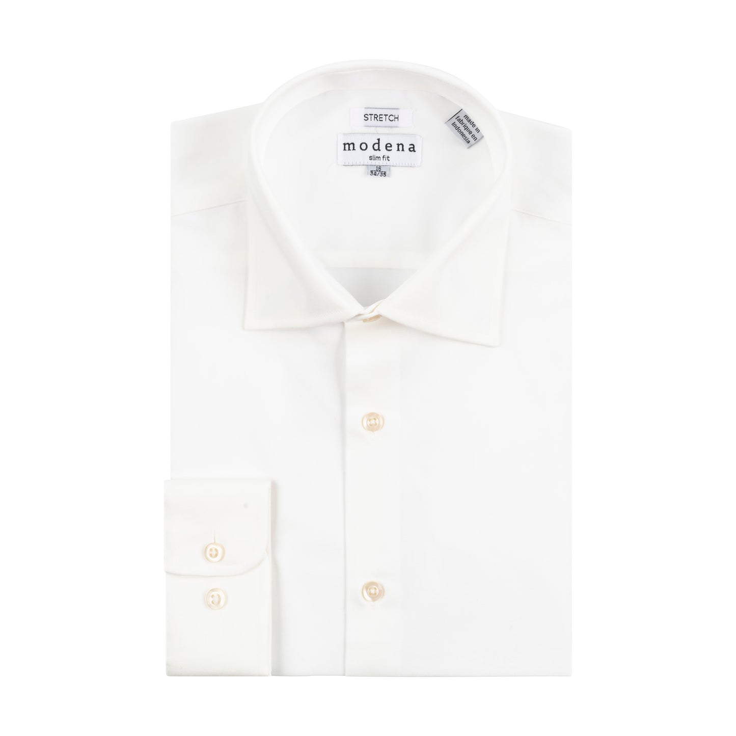 MODENA SLIM FIT COTTON BLEND SATEEN DRESS SHIRT (more colors)