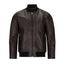 MARC NY LAMBSKIN LEATHER BOMBER JACKET