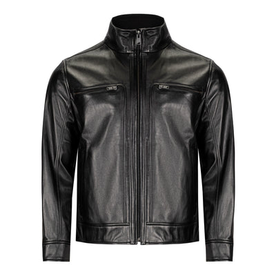 MARC NY WINTON SMOOTH LAMB LEATHER JACKET