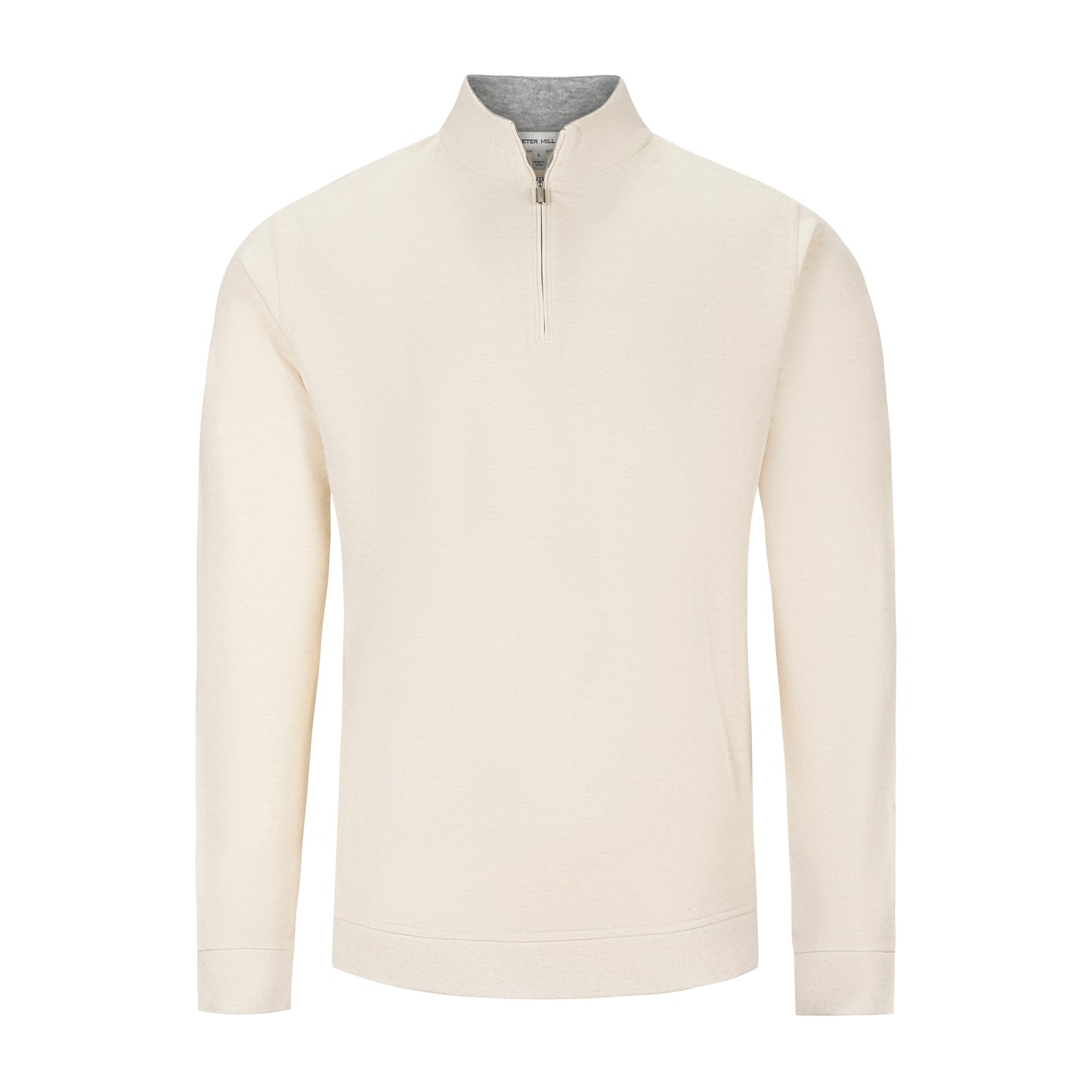 PETER MILLAR CROWN COMFORT 1/4 ZIP IN IVORY