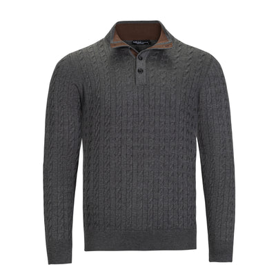 MIZUMI ALLOVER CABLE BUTTON MOCK