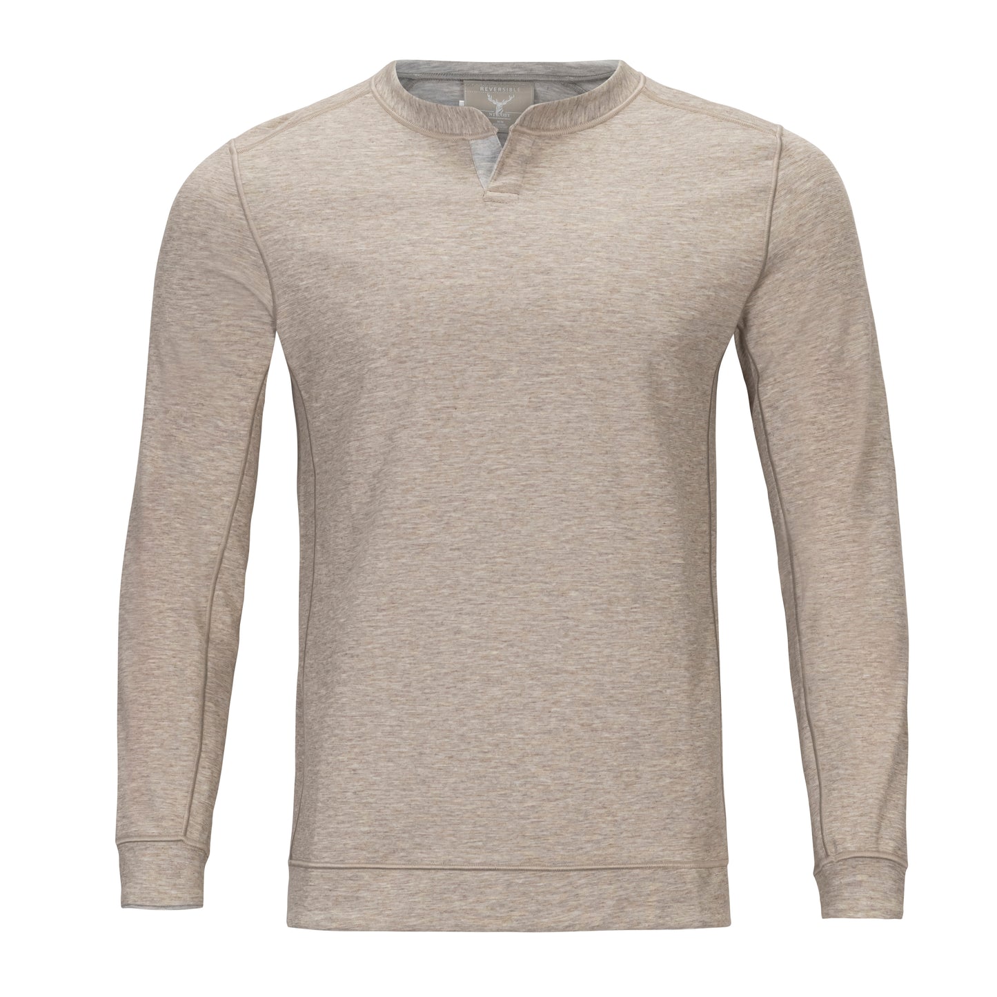 NICOBY SPACEDYE REVERSIBLE V-HENLEY (more colors)