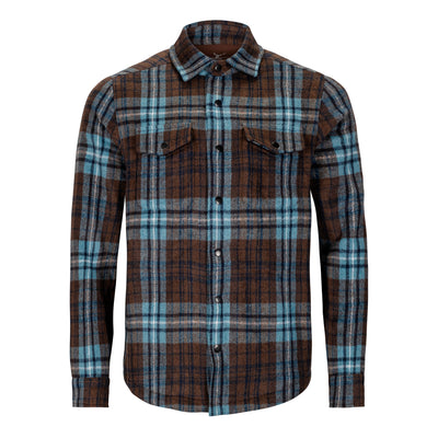 NICOBY PLAID FLANNEL FAUX MINK LINED SHIRT JACKET