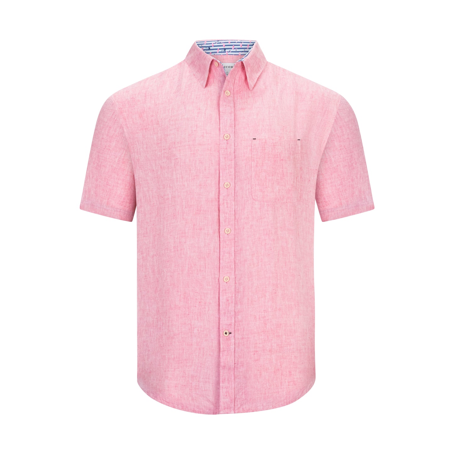 NICOBY LINEN BLEND SHORT SLEEVE SHIRT