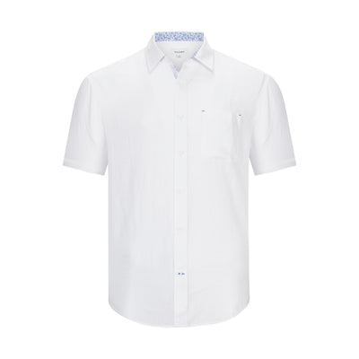 NICOBY LINEN BLEND SHORT SLEEVE SHIRT