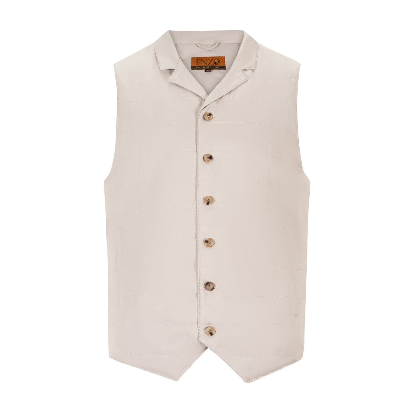 ENZO LIGHTWEIGHT QUILTED NOTCH LAPEL VEST
