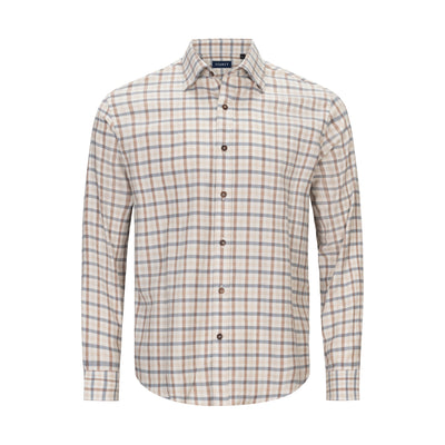 STANTT UNTUCKED BRUSHED CHECK SHIRT