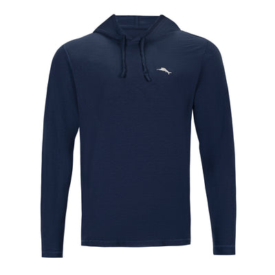 TOMMY BAHAMA NAVY COTTON LUXE BACK EMBROIDERY HOODIE