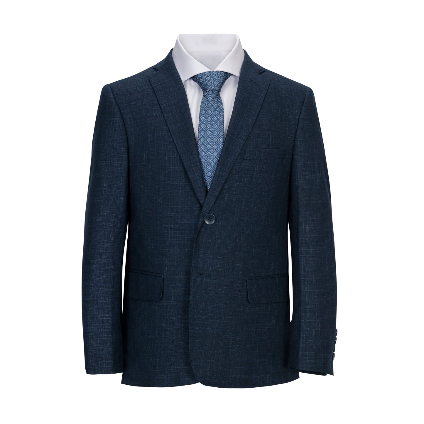 T.O. COLLECTION NAVY SPACEDYE BOYS SUIT