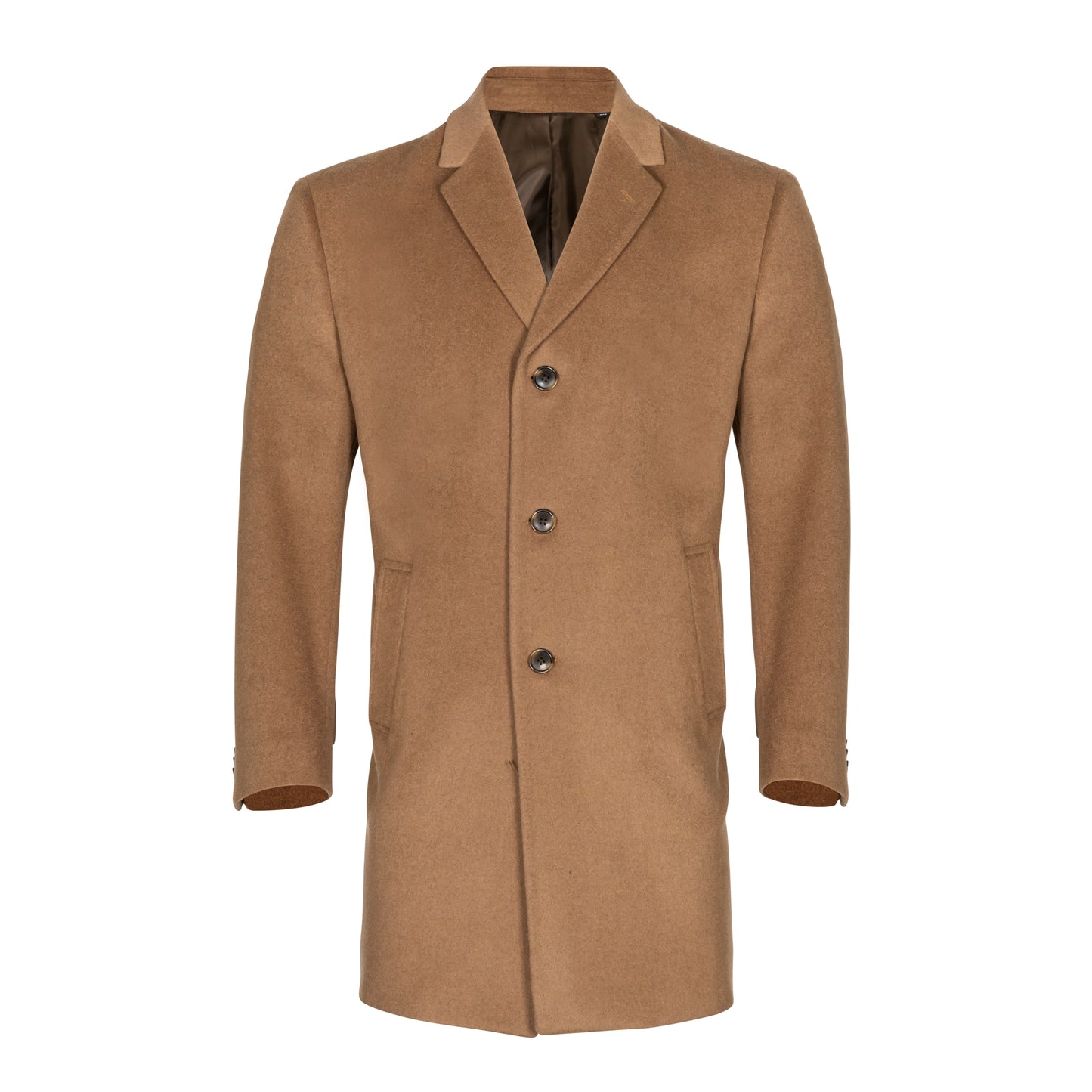 NAUTICA WOOL BLEND CAMEL TOPCOAT