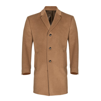 NAUTICA WOOL BLEND CAMEL TOPCOAT