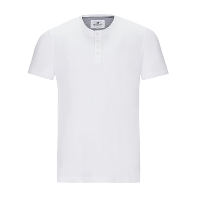 THREAD & CLOTH COTTON SLUB CREW NECK HENLEY TEE