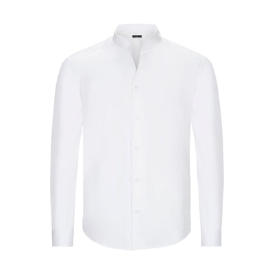 LUXURY WHITE STAND-UP COLLAR
