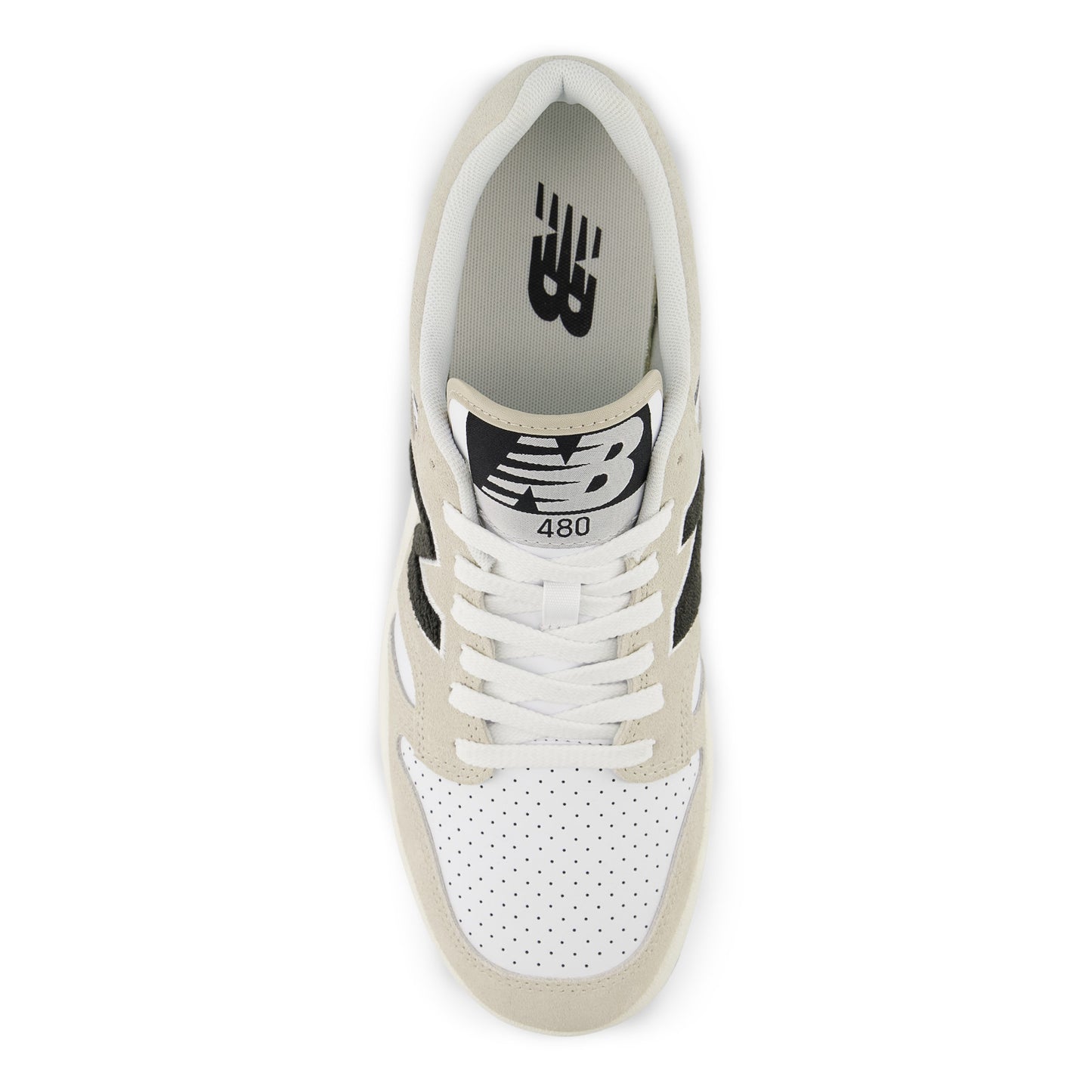 NEW BALANCE 480 LOW-PRO RETRO LEATHER & NUBUCK SNEAKER