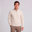 PETER MILLAR CROWN COMFORT 1/4 ZIP IN IVORY