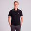 U.S. POLO SLIM FIT INTERLOCK TIPPED POLO IN BLACK