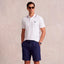 U.S. POLO SLIM FIT INTERLOCK TIPPED POLO IN WHITE
