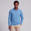 PETER MILLAR CROWN COMFORT 1/4 ZIP IN BLUEBIRD