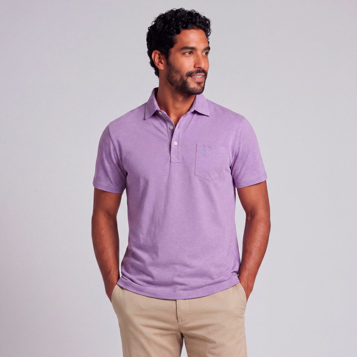 JOHNNIE-O AVIATION HEATHERED ORIGINAL POLO