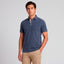 NICOBY NAVY WAFFLE KNIT POLO