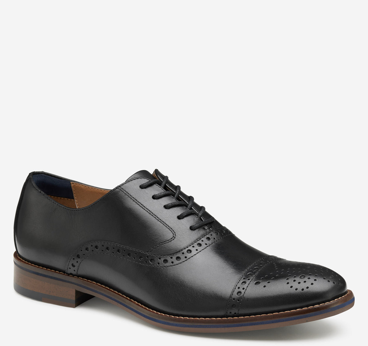 JOHNSTON & MURPHY Corbett II Brown Leather Derby‎ Shoes Size 10 Medium  15 0670 Johnston & Murphy McGuffey 2 Plain Toe - Mens Large Sizes  main image 2