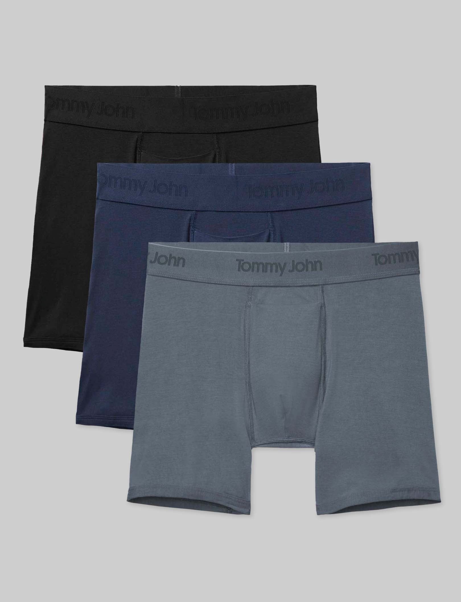 TOMMY JOHN SECOND SKIN MID-LENGTH BOXER BRIEF 6" 3-PACK (more colors) –  Miltons - The Store for Men