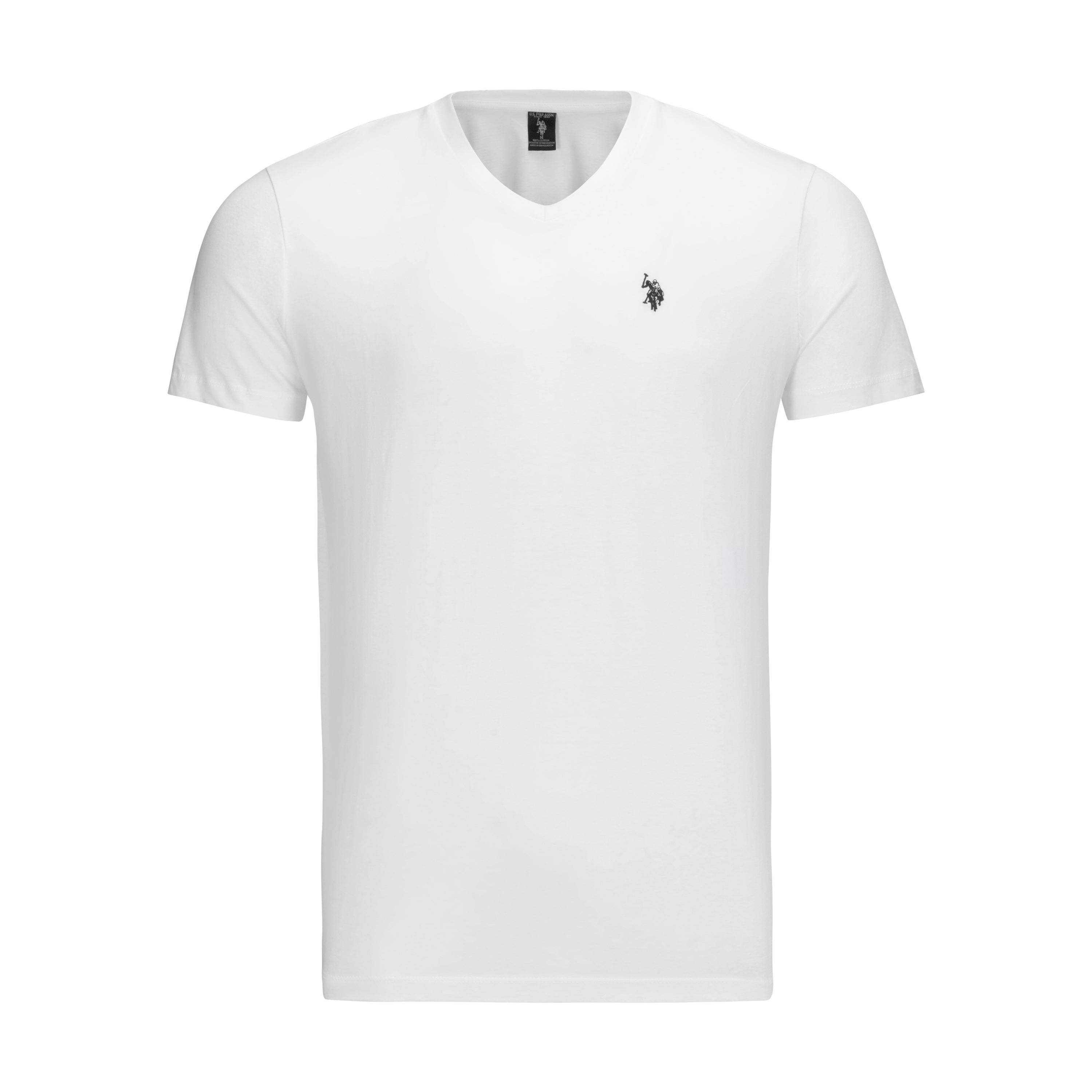U S POLO LOGO WHITE V NECK Miltons The Store For Men u-s-polo-logo-white-v-neck-miltons-the-store-for-men