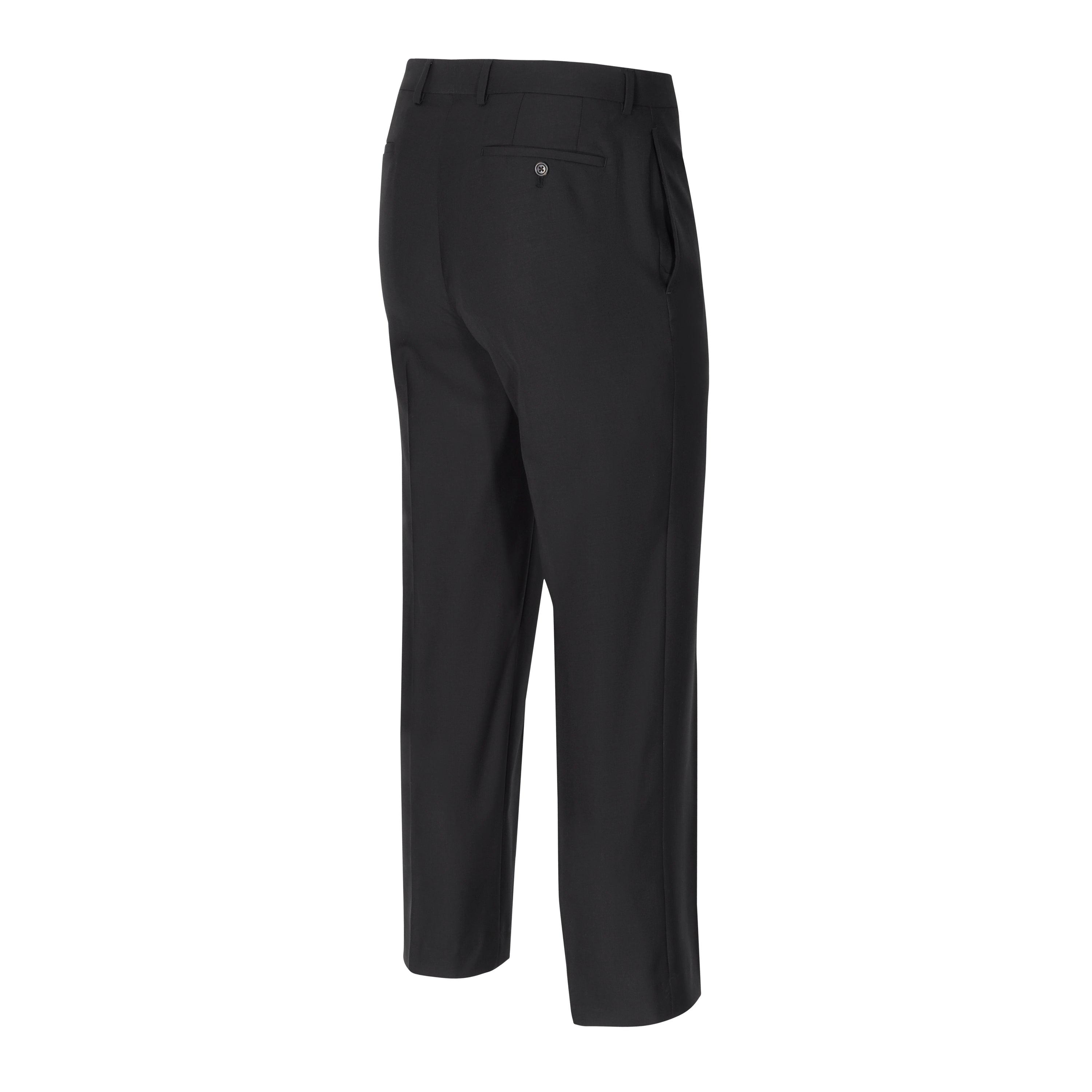 LAUREN RALPH LAUREN FLAT FRONT REGULAR FIT BLACK DRESS PANTS