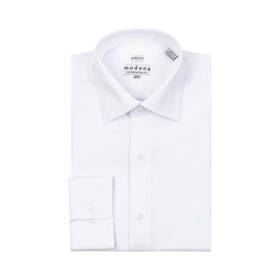 MODENA COTTON RICH BLEND SATEEN FORMAL DRESS SHIRT