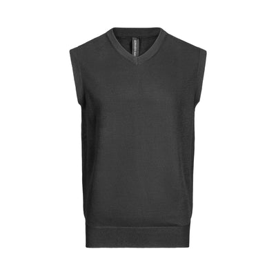 LEONARDO GAVINO SOLID V-NECK VEST